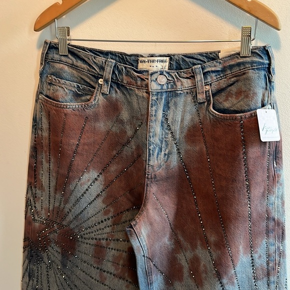 Free People Aurora Mid-Rise Straight Jeans Size 28 NWT - Picture 9 of 17